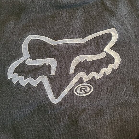 Vintage 90s Fox Racing Sweatshirt Fruit of the Loom USA Large Embroidered - Picture 8 of 8